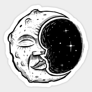 moon face Sticker